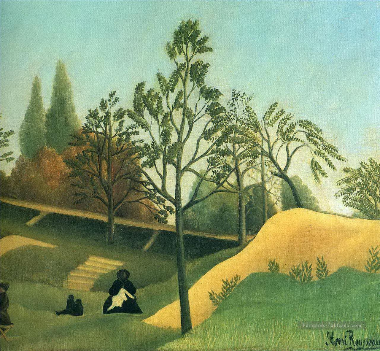 vue des fortifications Henri Rousseau post impressionnisme Naive primitivisme Peintures à l'huile